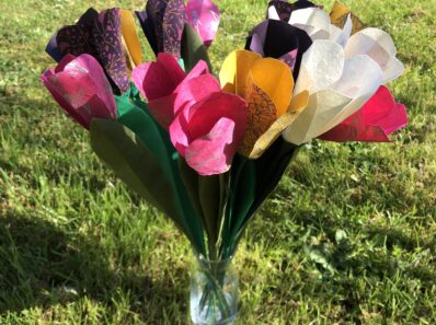 Bouquet de tulipes en vase