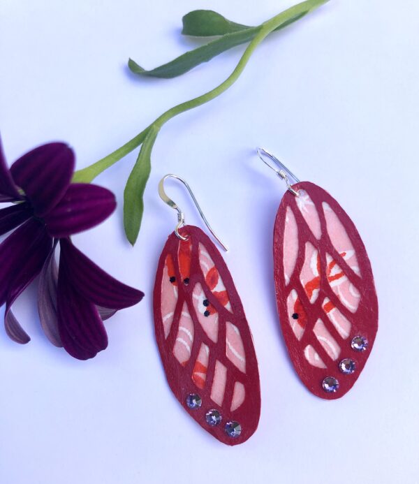 Boucles butineuse rouge