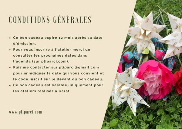 bon Cadeau atelier 2