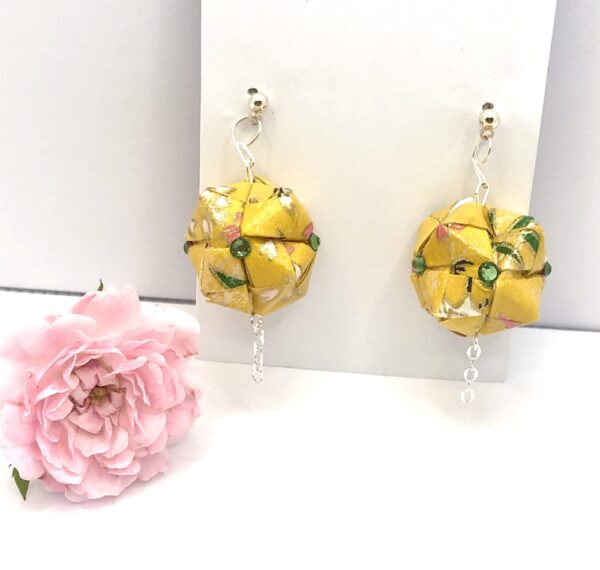 Boucles amandine jaune