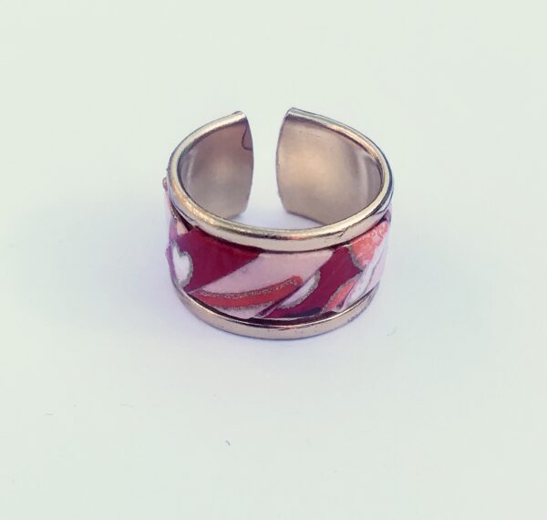Bague origami rouge