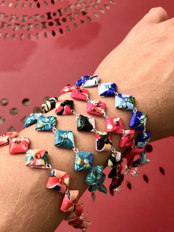 Bracelets de perles plates automnales 2