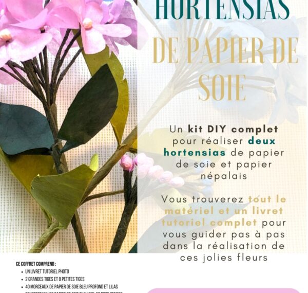 étiquette dessus coffret hortensia