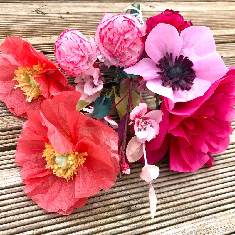 Bouquet de fleurs rose