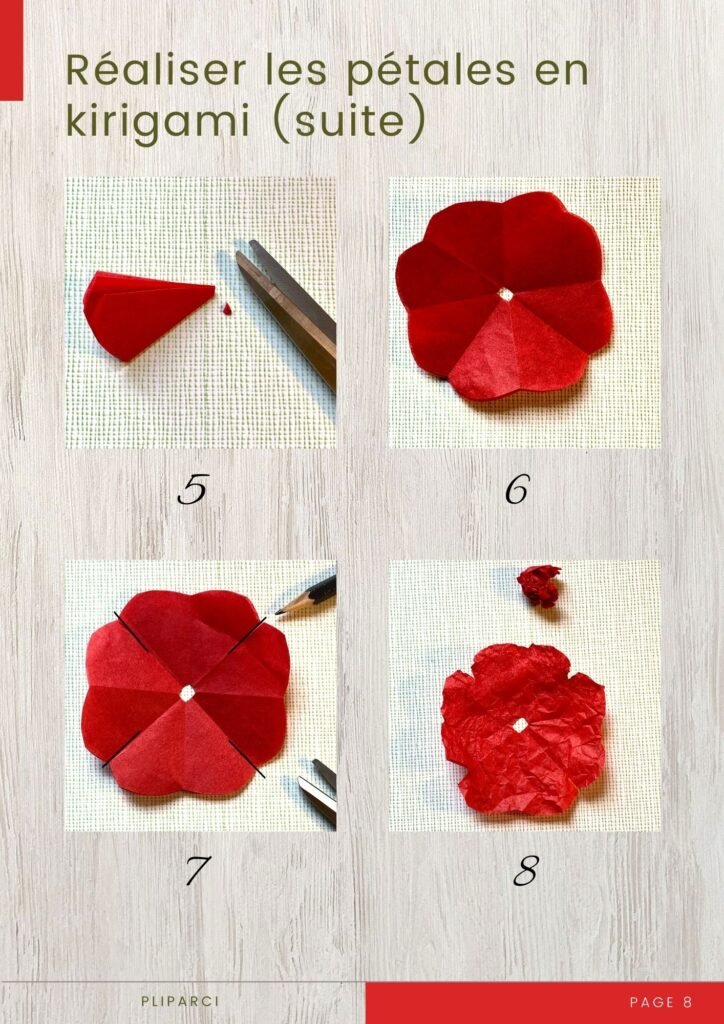Tutoriel créer une fleur de coquelicot