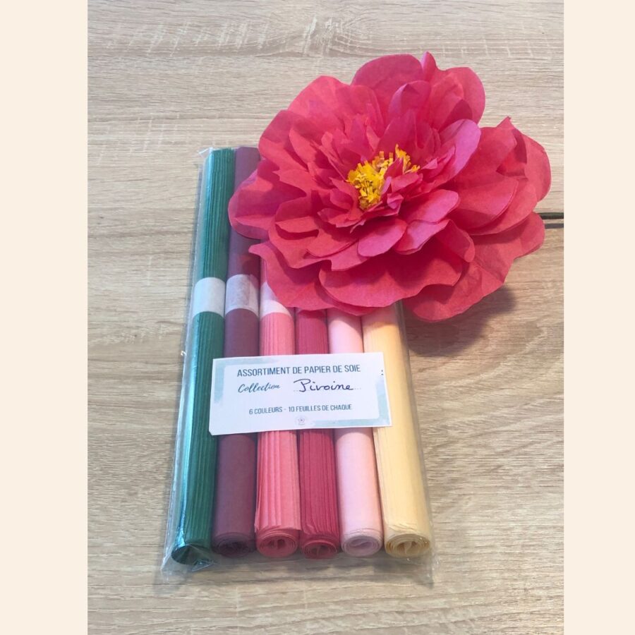 lot papiers de soie pivoine 2