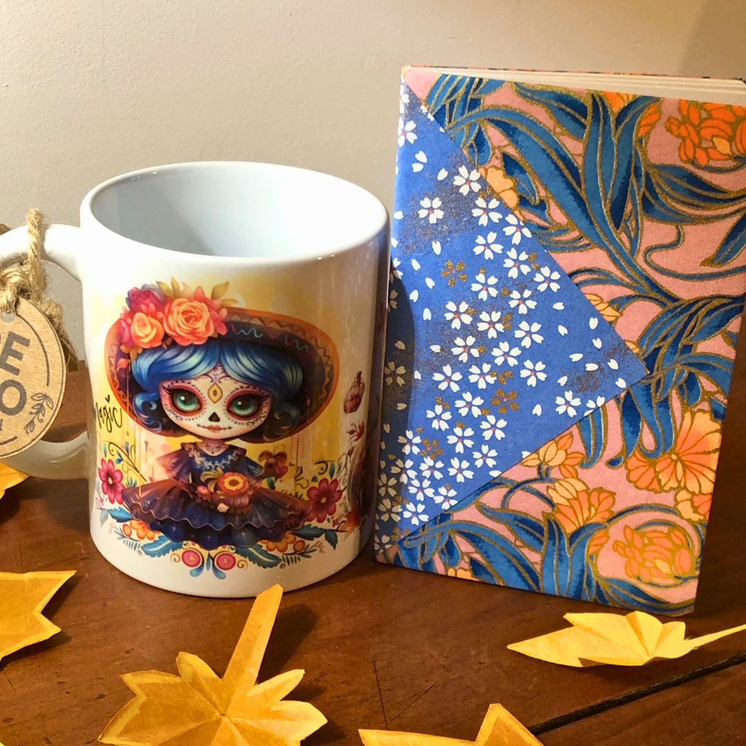 Duo mug et carnet multicolore